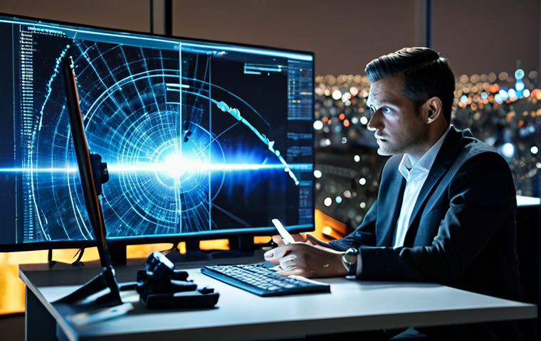 Ethical Dilemma**

"A concerned-looking person, fully clothed in professional attire, sitting at a desk with holographic projections of autonomous weapons and data streams swirling around them. The background is a blurred cityscape. The scene evokes a sense of moral conflict between technological advancement and human values. Safe for work, appropriate content, professional, perfect anatomy, correct proportions, well-formed hands, proper finger count, natural pose, high quality."

**