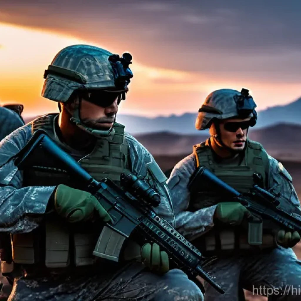 군용 GPS 시스템의 원리 - **Prompt 1: Precision Strike Coordination in a Modern Battlefield**
"A highly detailed, realisti...