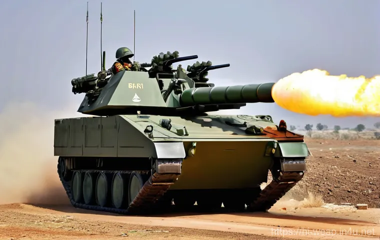 장거리 포병 운용 전략 - **Prompt: Dynamic Indian ATAGS Artillery System in Action**
"A powerful and futuristic Indian AT...