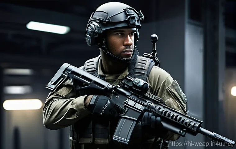 특수 작전용 소형 무기 - **Prompt:** A professional, realistic depiction of a special forces operator demonstrating the modul... 특수 작전용 소형 무기 - **Prompt:** A professional, realistic depiction of a special forces operator demonstrating the modul...